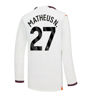 Manchester City Matheus Nunes #27 Bortatröja 2023-24 Långärmad